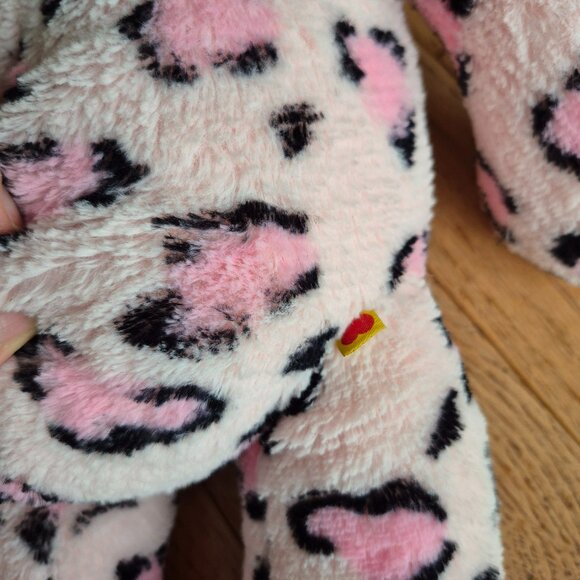 Build-A-Bear Sassy Pink Leopard Kitty Cat Plush Roars Retired Pre-Paw - Picture 11 of 13